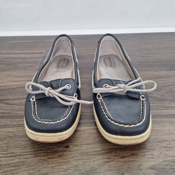💙 Sperry Top Sider Boatshoes Size 8 Preppy Fishermancore Fall Coastal Outdoors - Picture 3 of 8